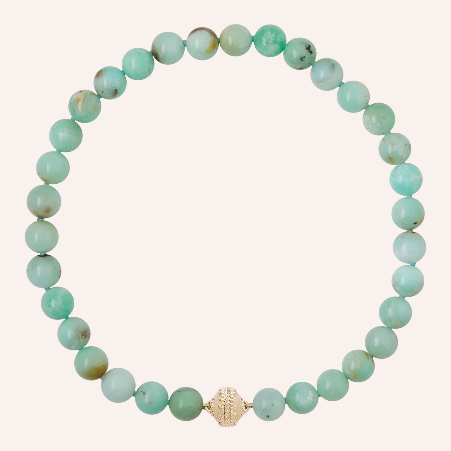 Victoire Chrysophrase 12mm Necklace