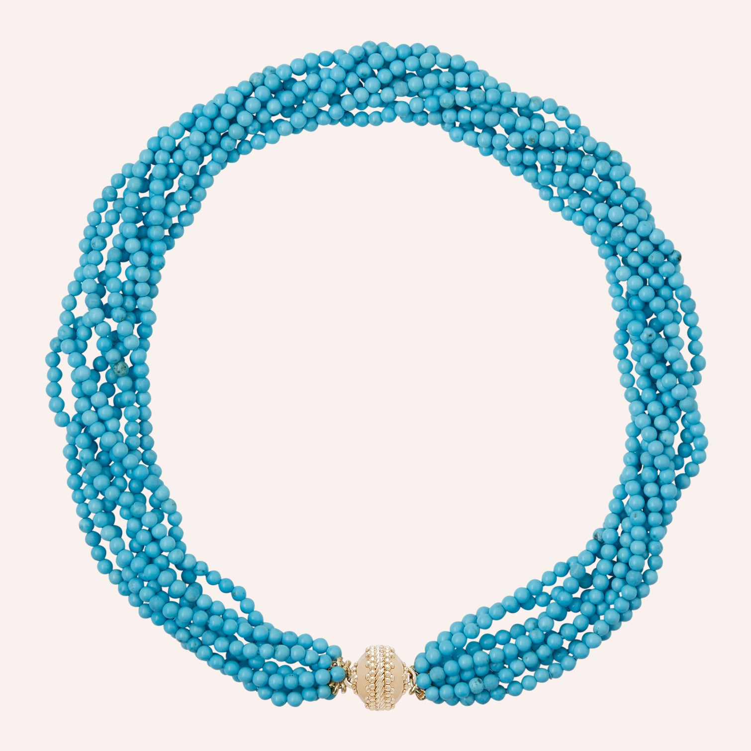 Victoire 3mm Turquoise Multi-Strand Necklace