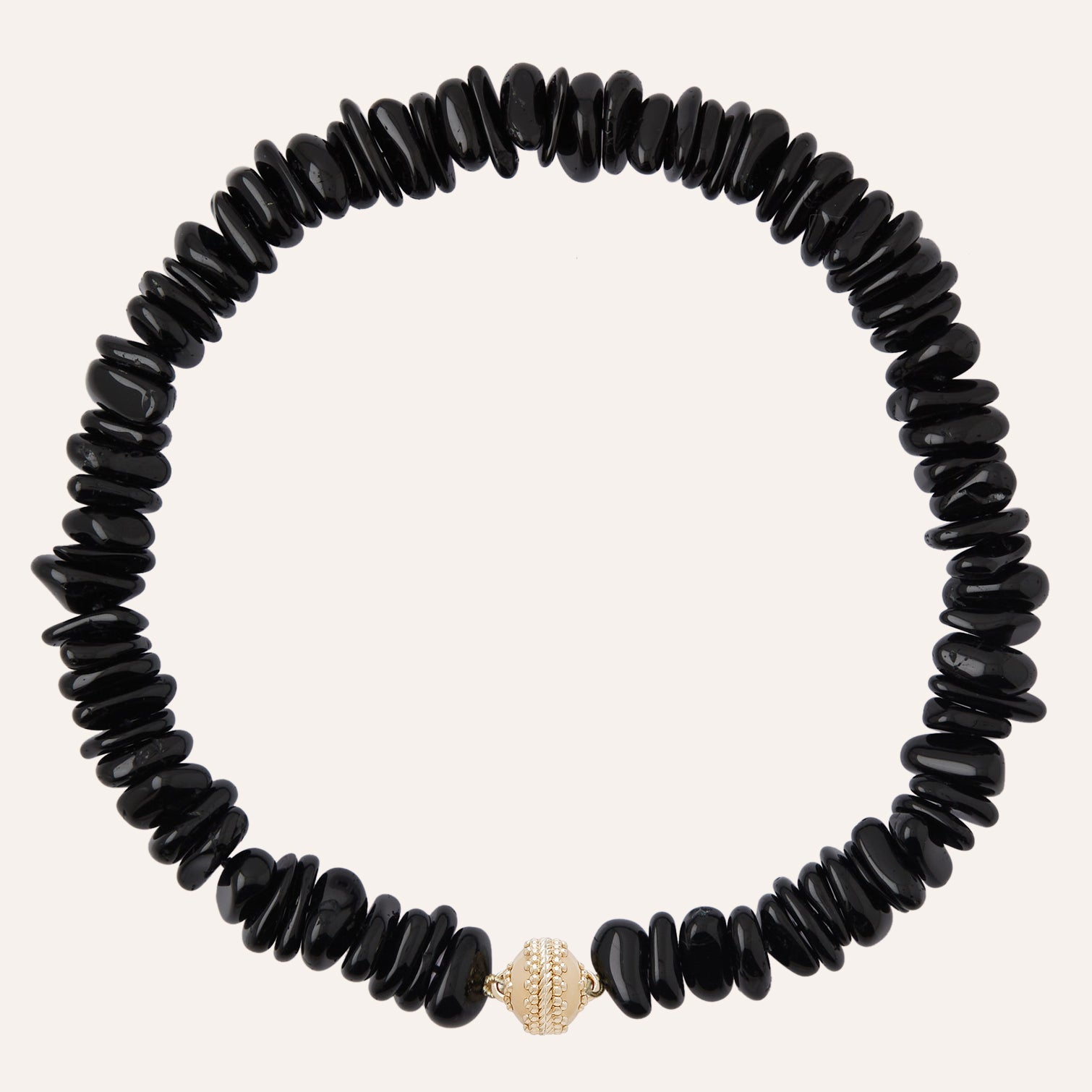 Black Tourmaline Sculpted Necklace