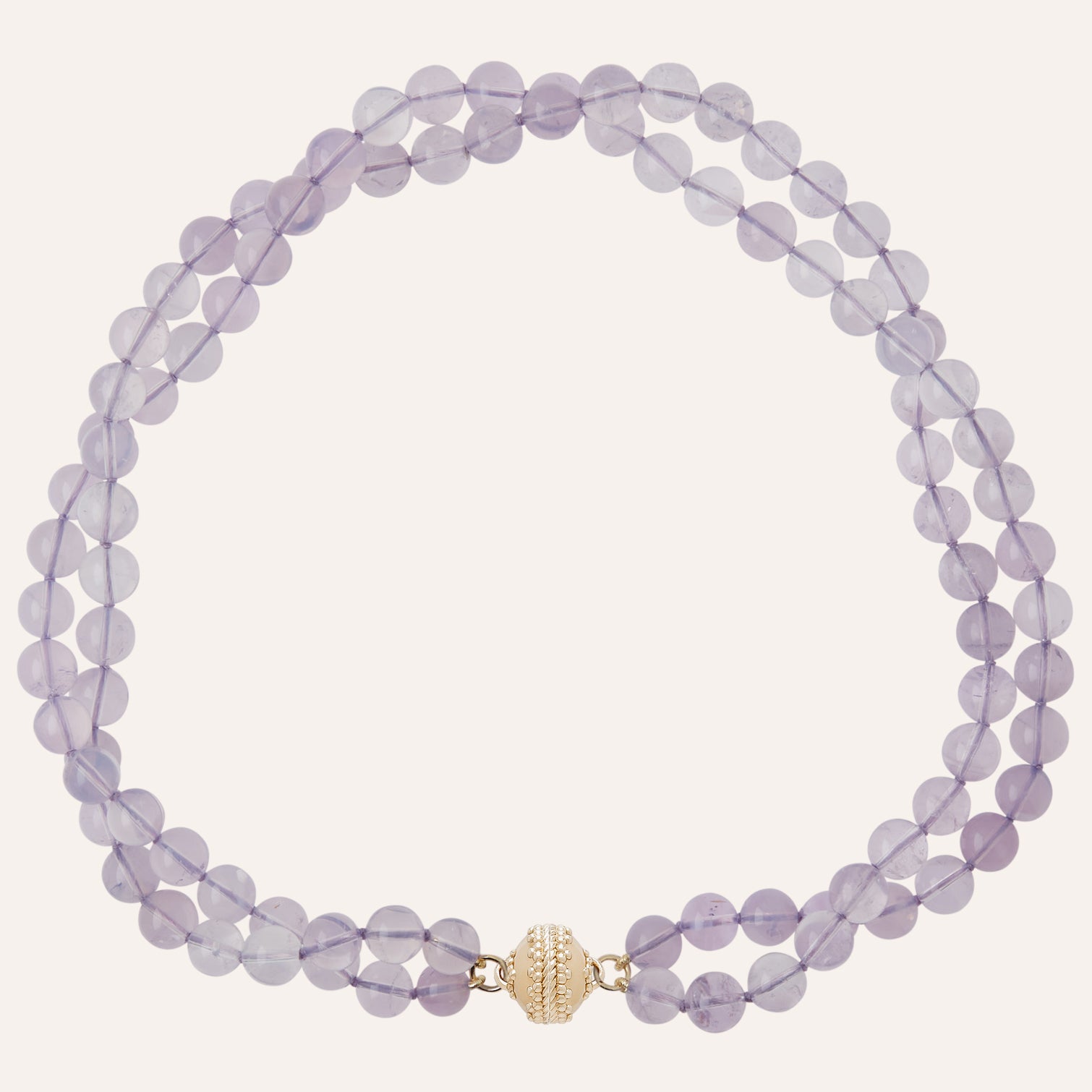 Victoire Purple Lavender Quartz Double-Strand Necklace