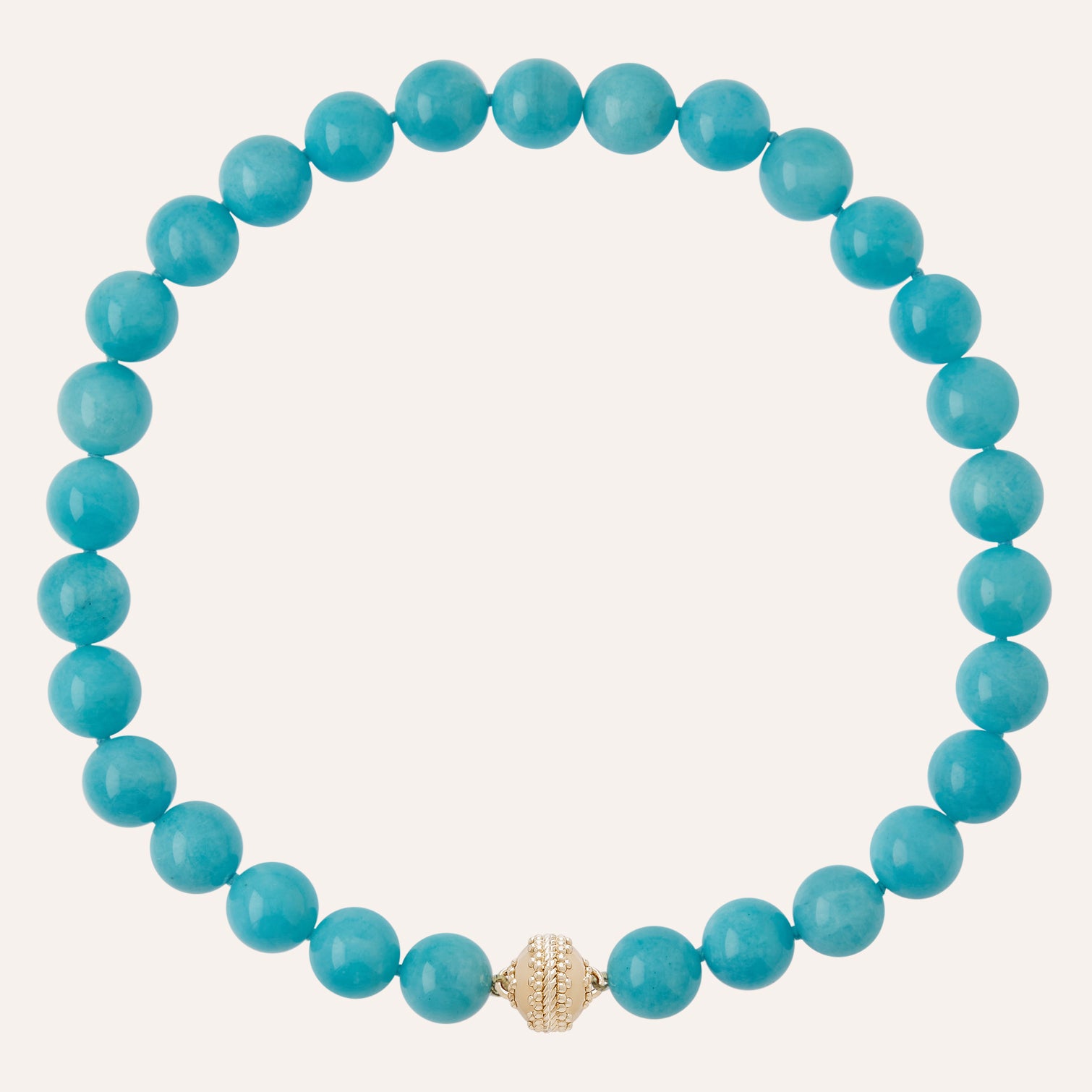 Victoire Blue Amazonite 14mm Necklace