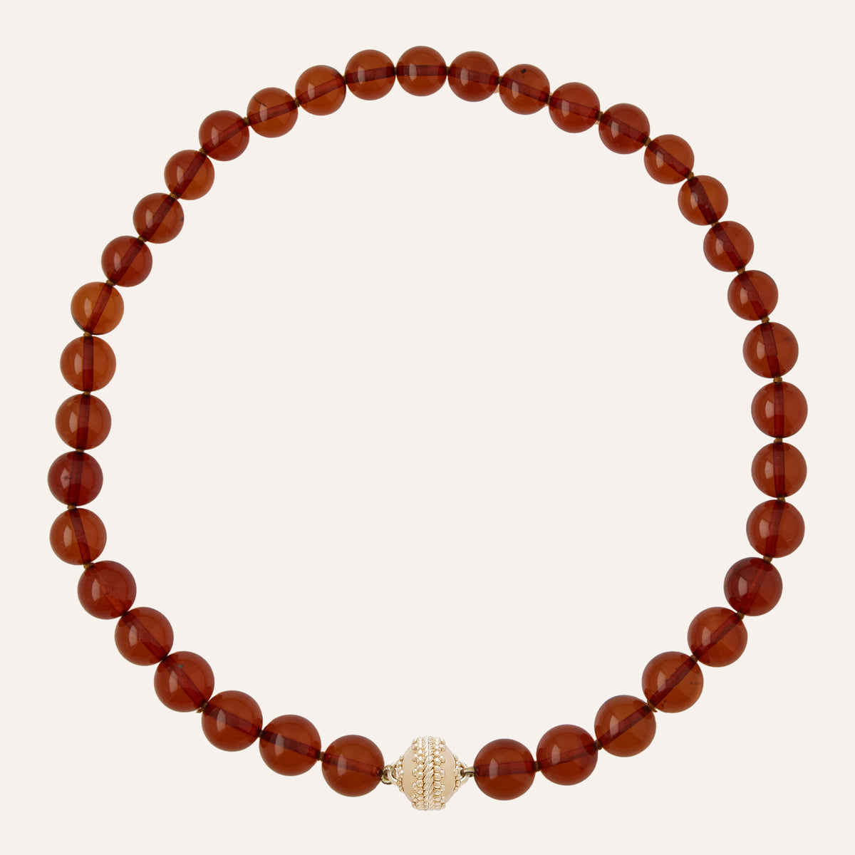 Victoire 9.5-11mm Orange Amber Necklace