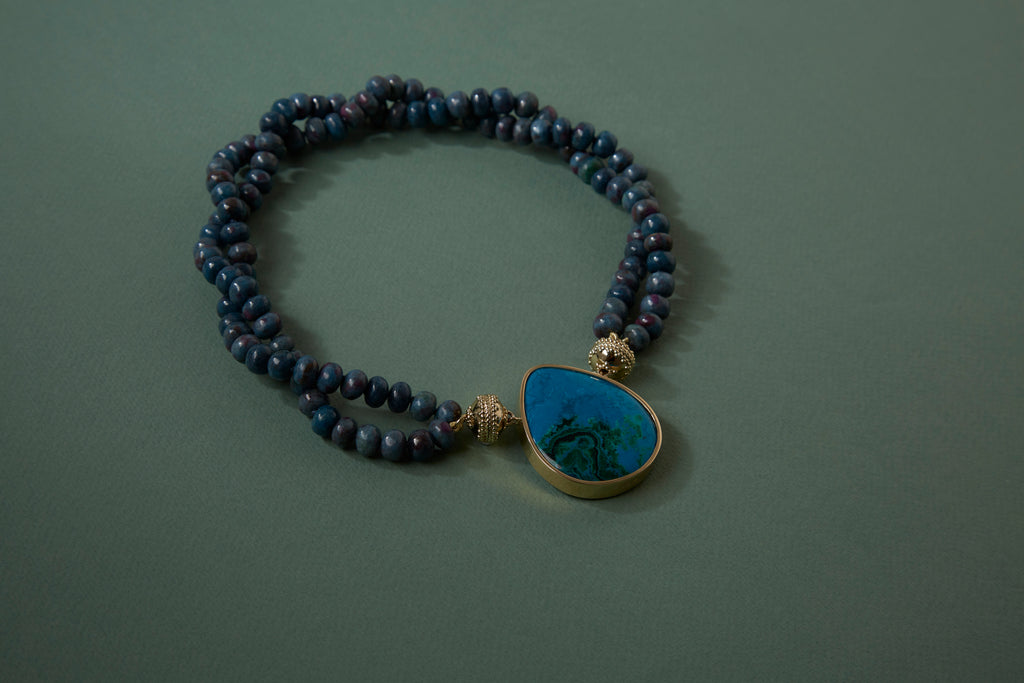 Chrysocolla "Affinity" Cabochon Centerpiece