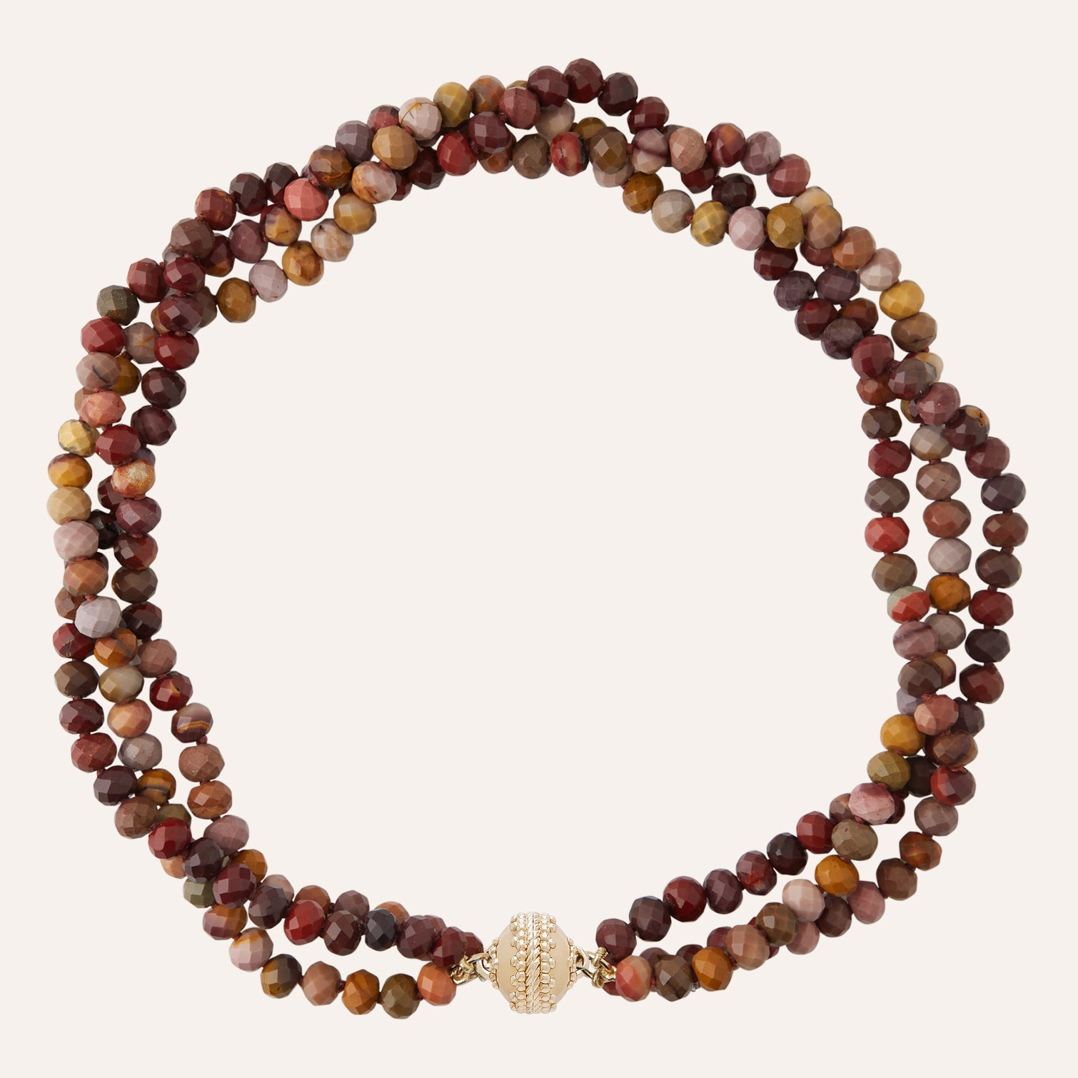 Nancy Ombre Mookaite Jasper Multi-Strand Necklace