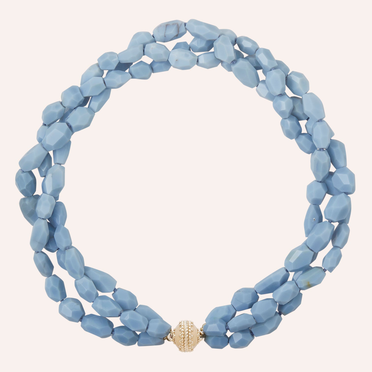 Nancy Owyhee Blue Opal Multi-Strand Necklace