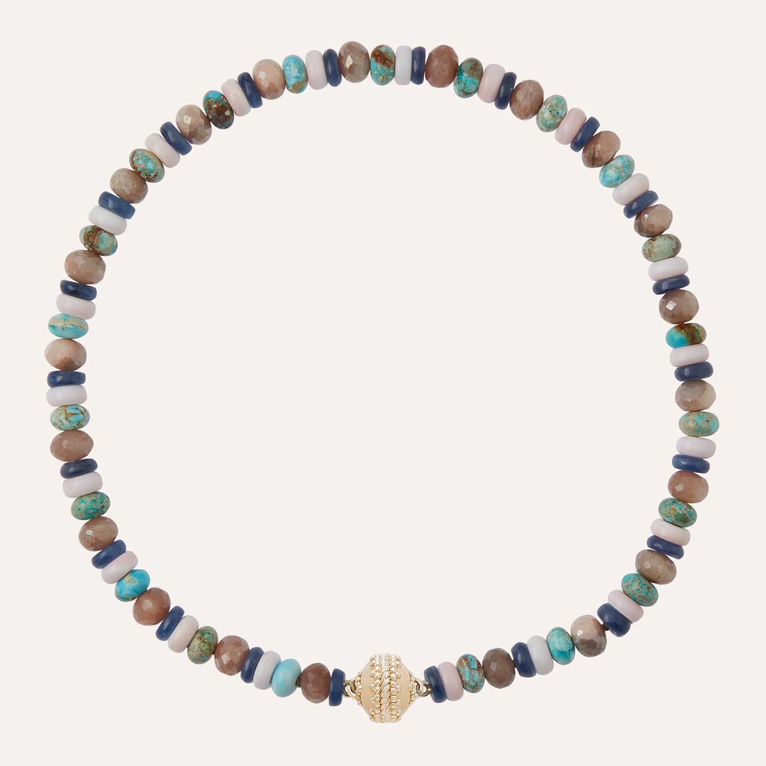 Enchanted Escape Mixed Stone Rondelle Necklace