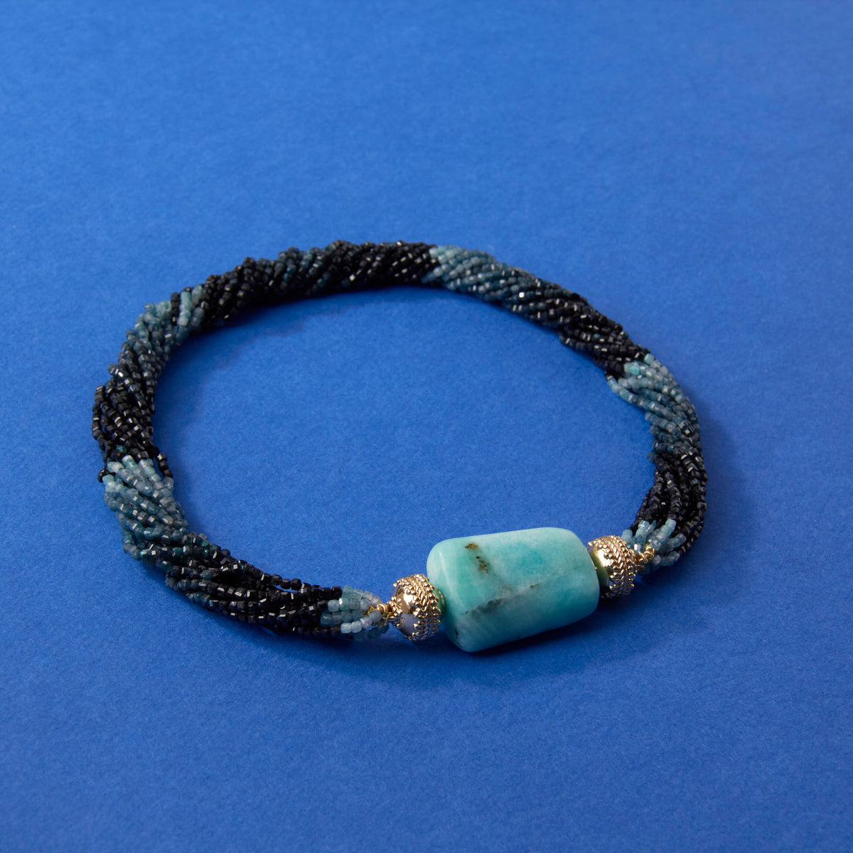 Blue Amazonite Rectangular Centerpiece