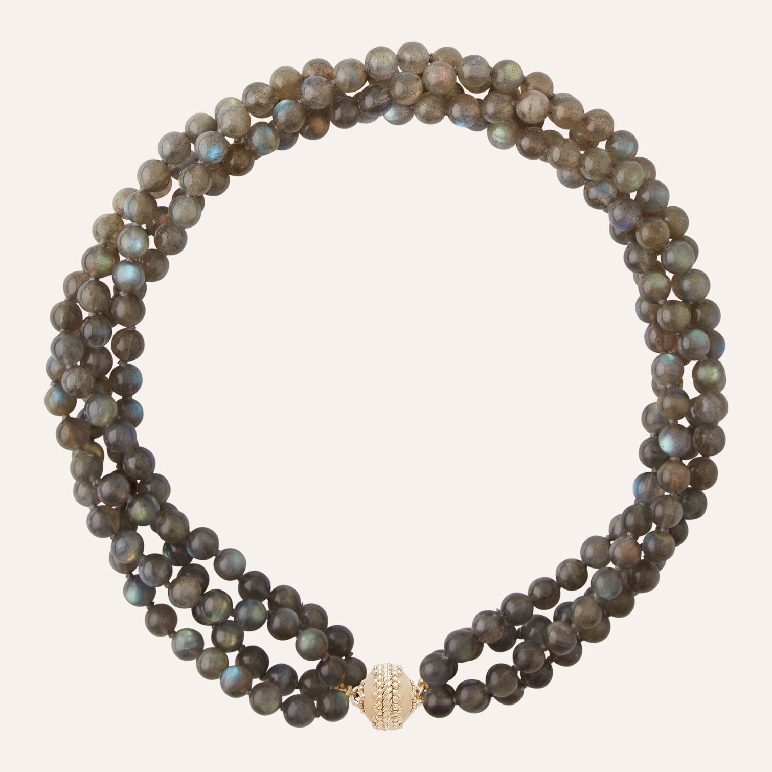 Victoire 7mm Labradorite Multi-Strand Necklace