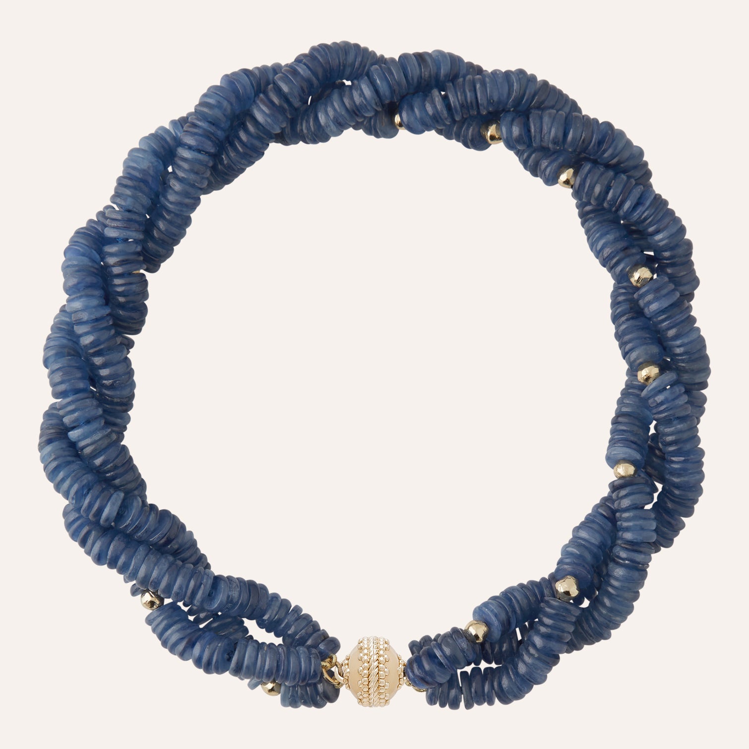 Peppercorn 8mm Kyanite Multi-Strand Necklace