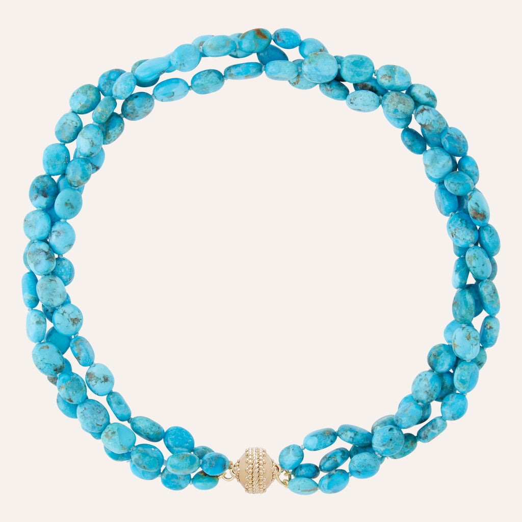 Kingman Turquoise Multi-Strand Necklace