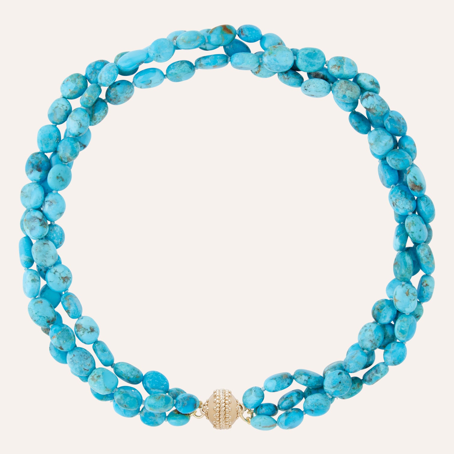Kingman Turquoise Multi-Strand Necklace