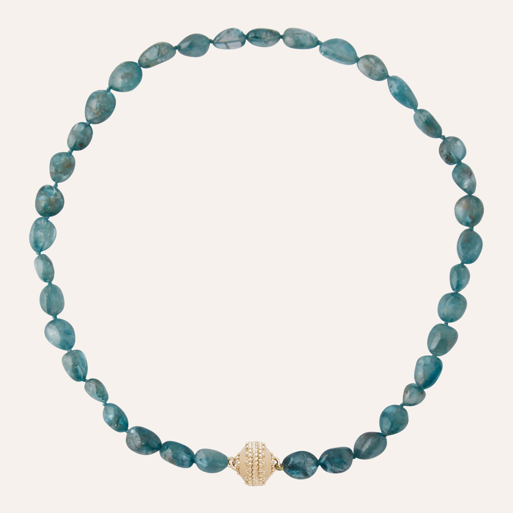 Blue Zircon Necklace
