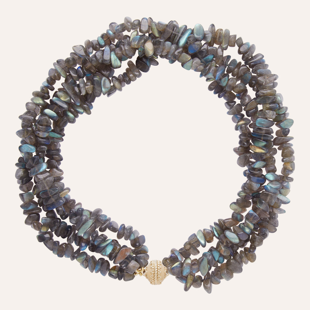 Labradorite Chip Multi-Strand Necklace