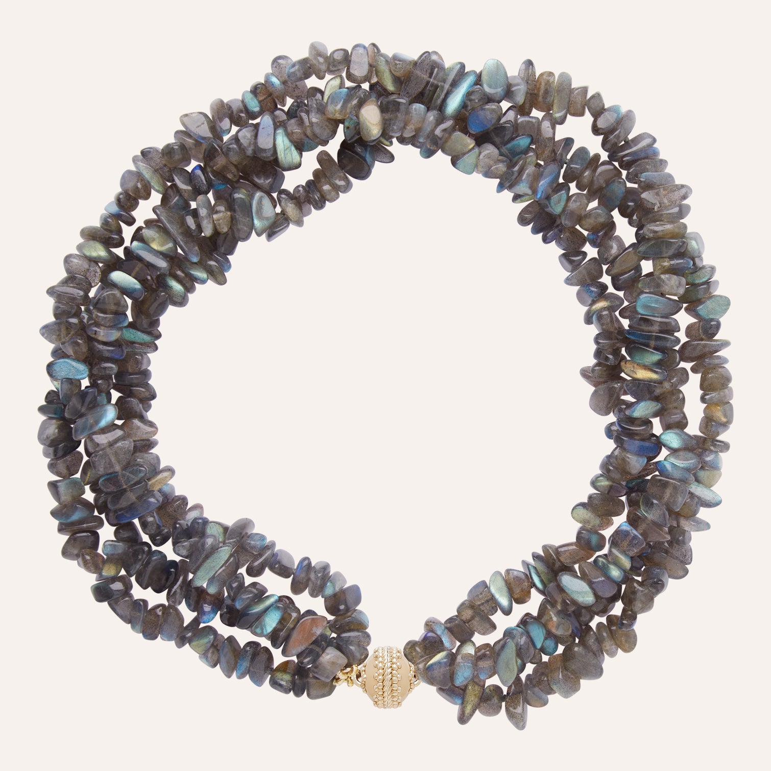 Labradorite Chip Multi-Strand Necklace