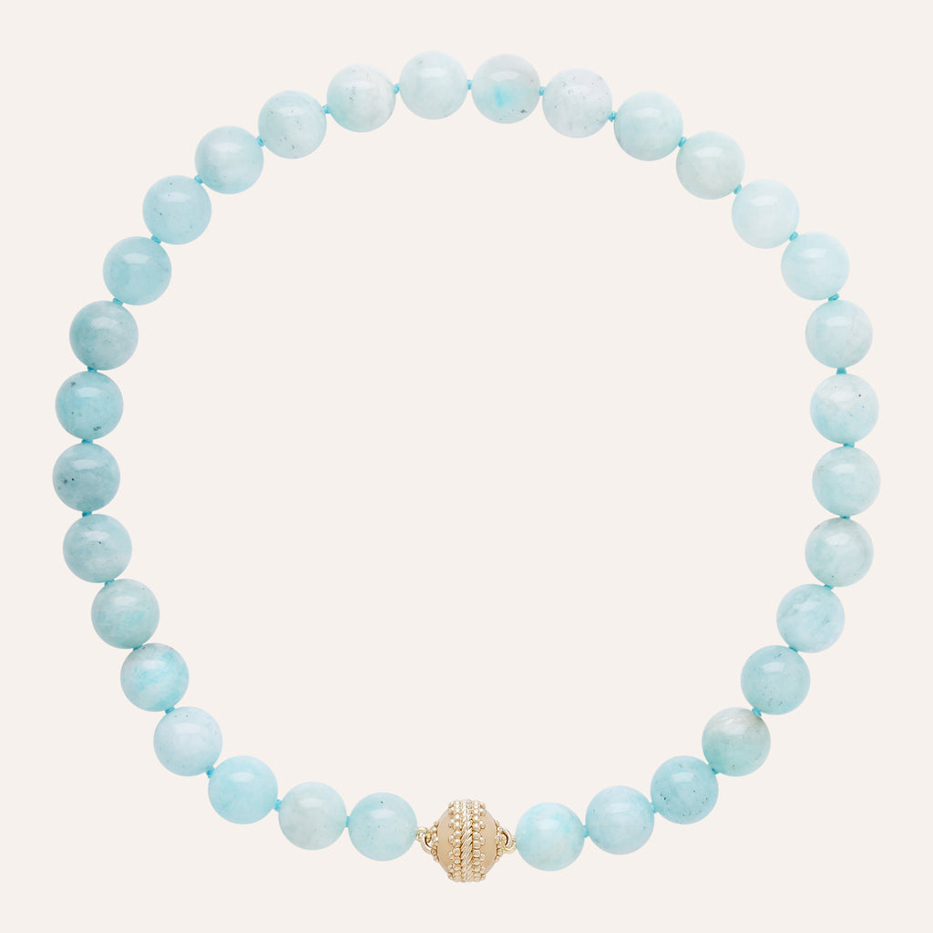 Victoire 12mm Amazonite Necklace