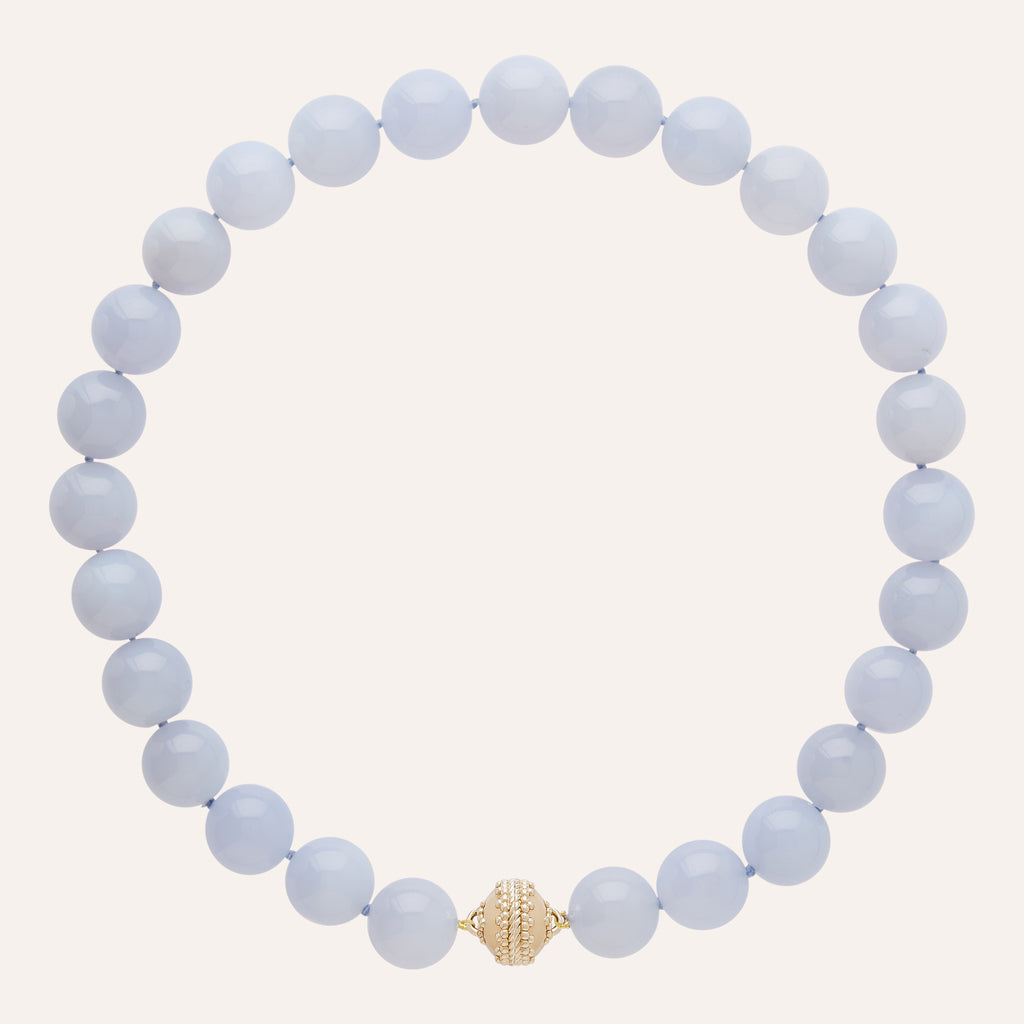 Victoire Chalcedony 15mm Necklace