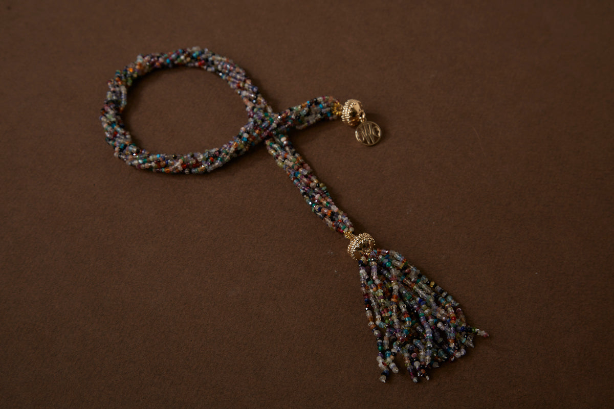 Michel Mosaic Multicolor Multi-Strand Necklace
