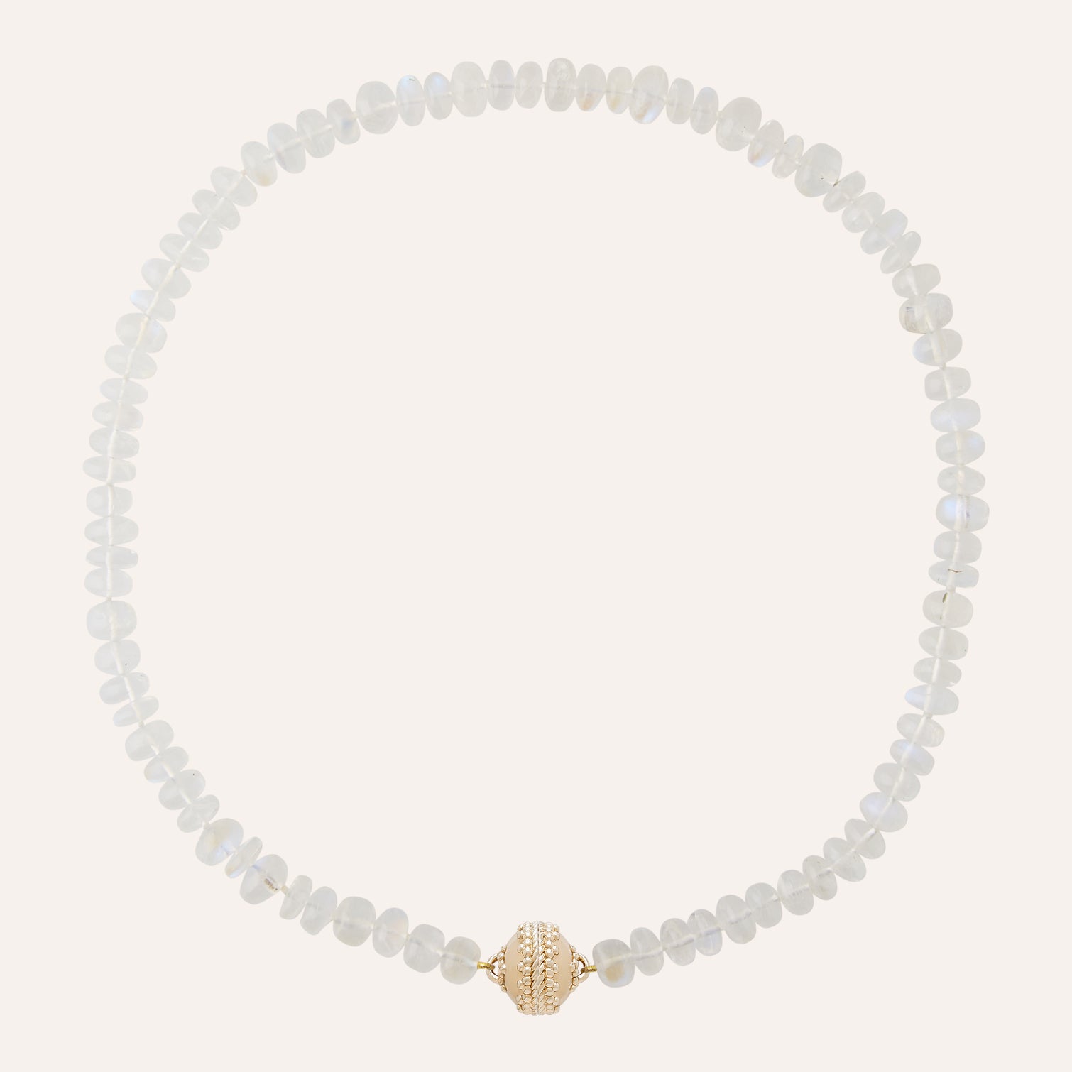 Moonstone Rondelle Necklace