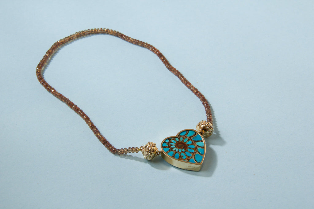 Color Changing Brown Garnet Necklace