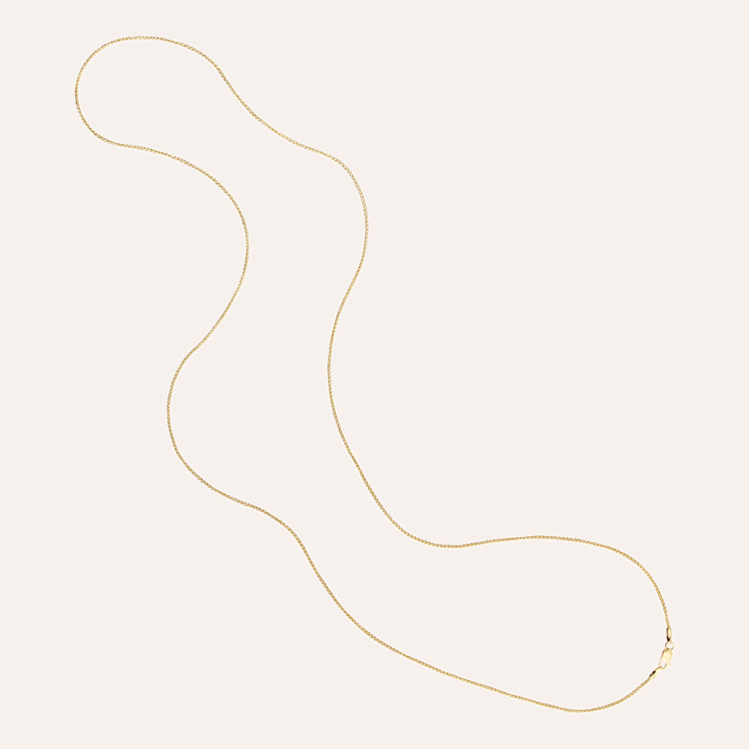 Round Wheat Necklace Chain, 30"L
