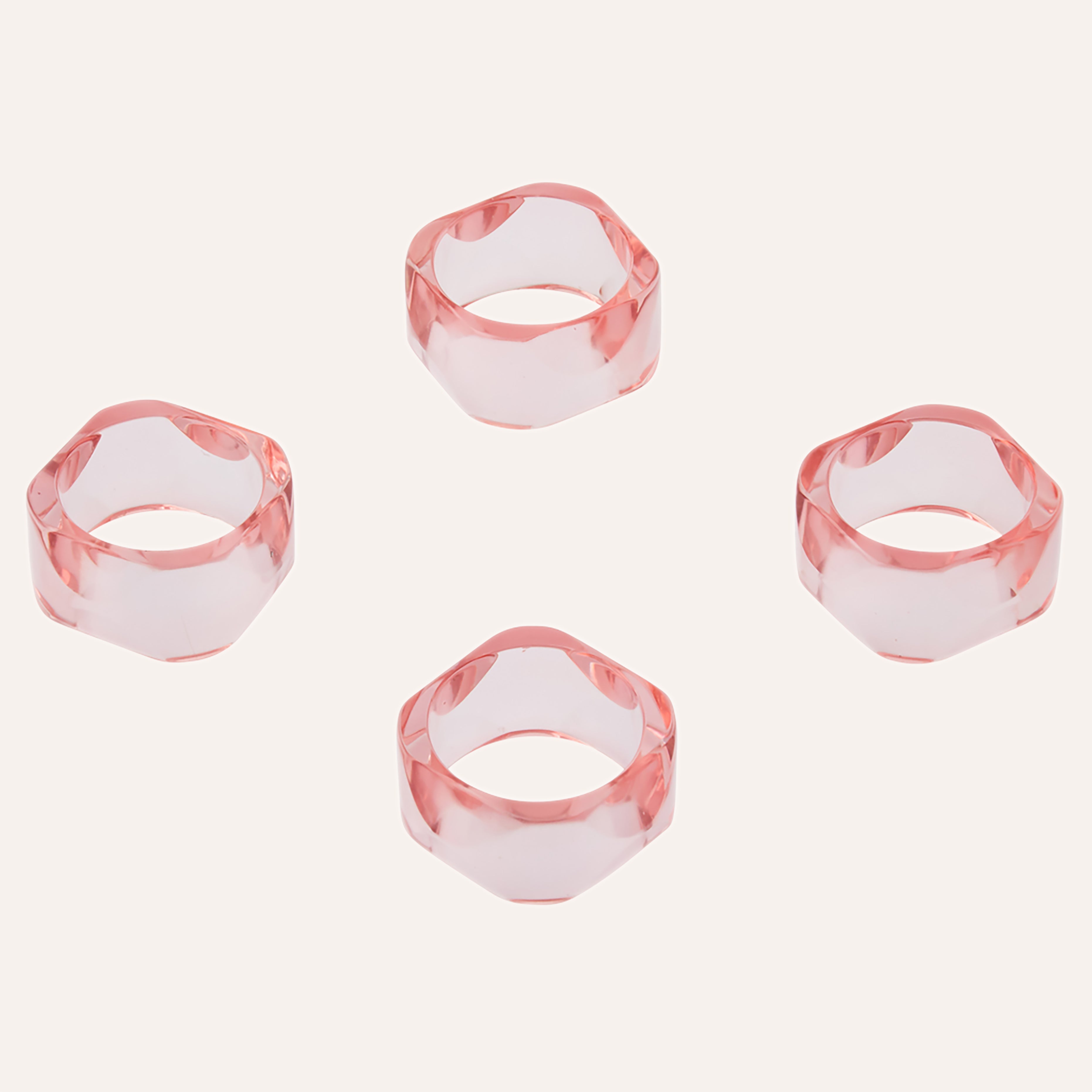 Morganite Gem Napkin Rings