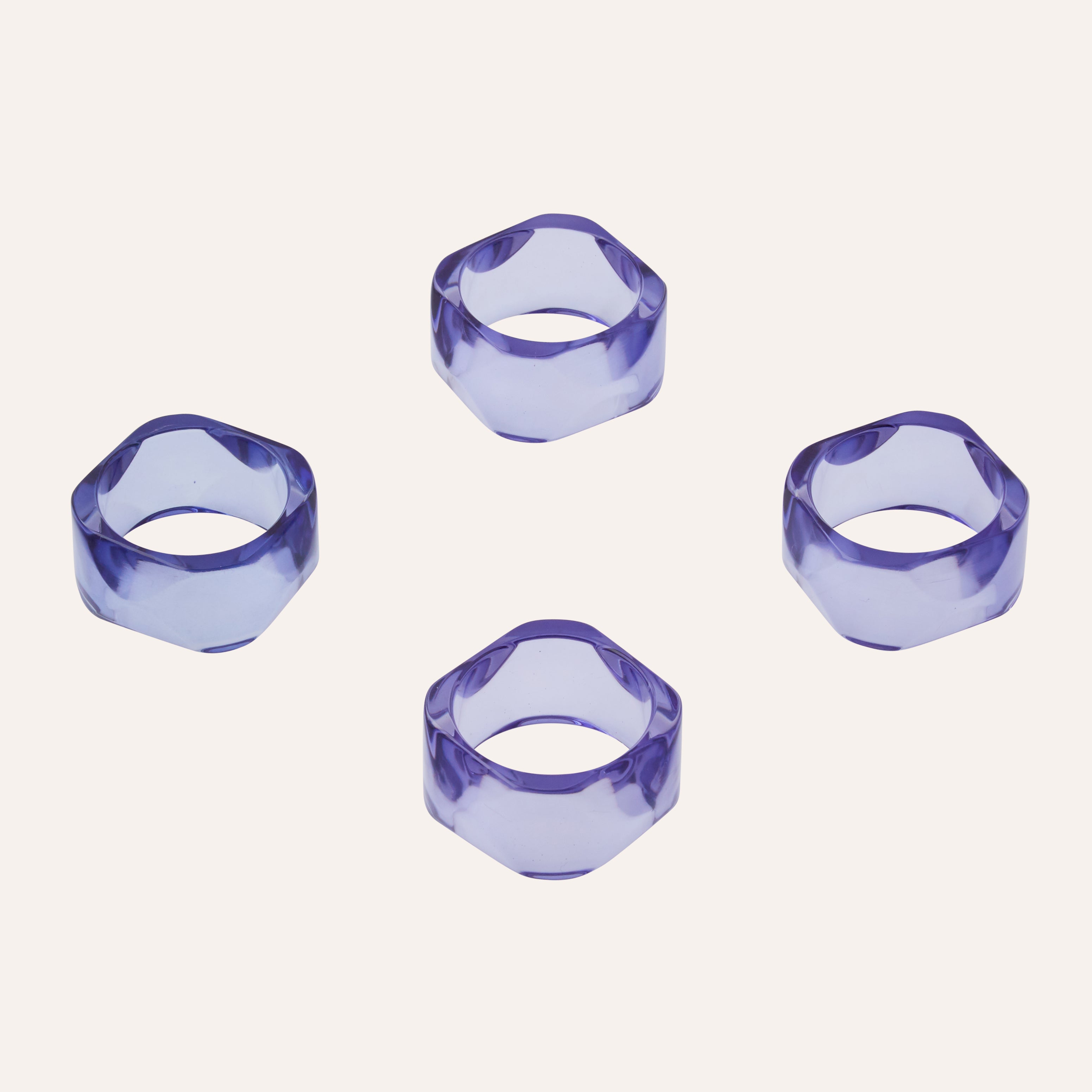 Iolite Gem Napkin Rings