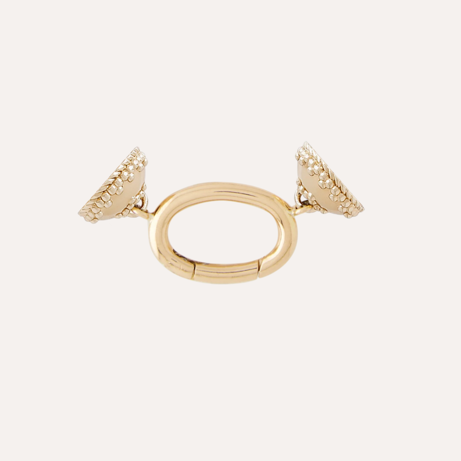 Charm Centerpiece Oval, 18k Gold