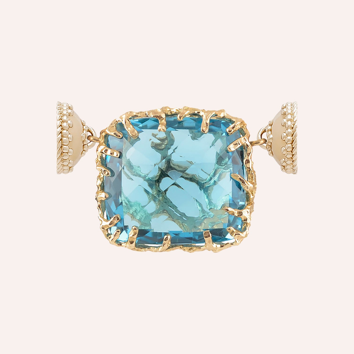 18K Seaside Blue Topaz Centerpiece