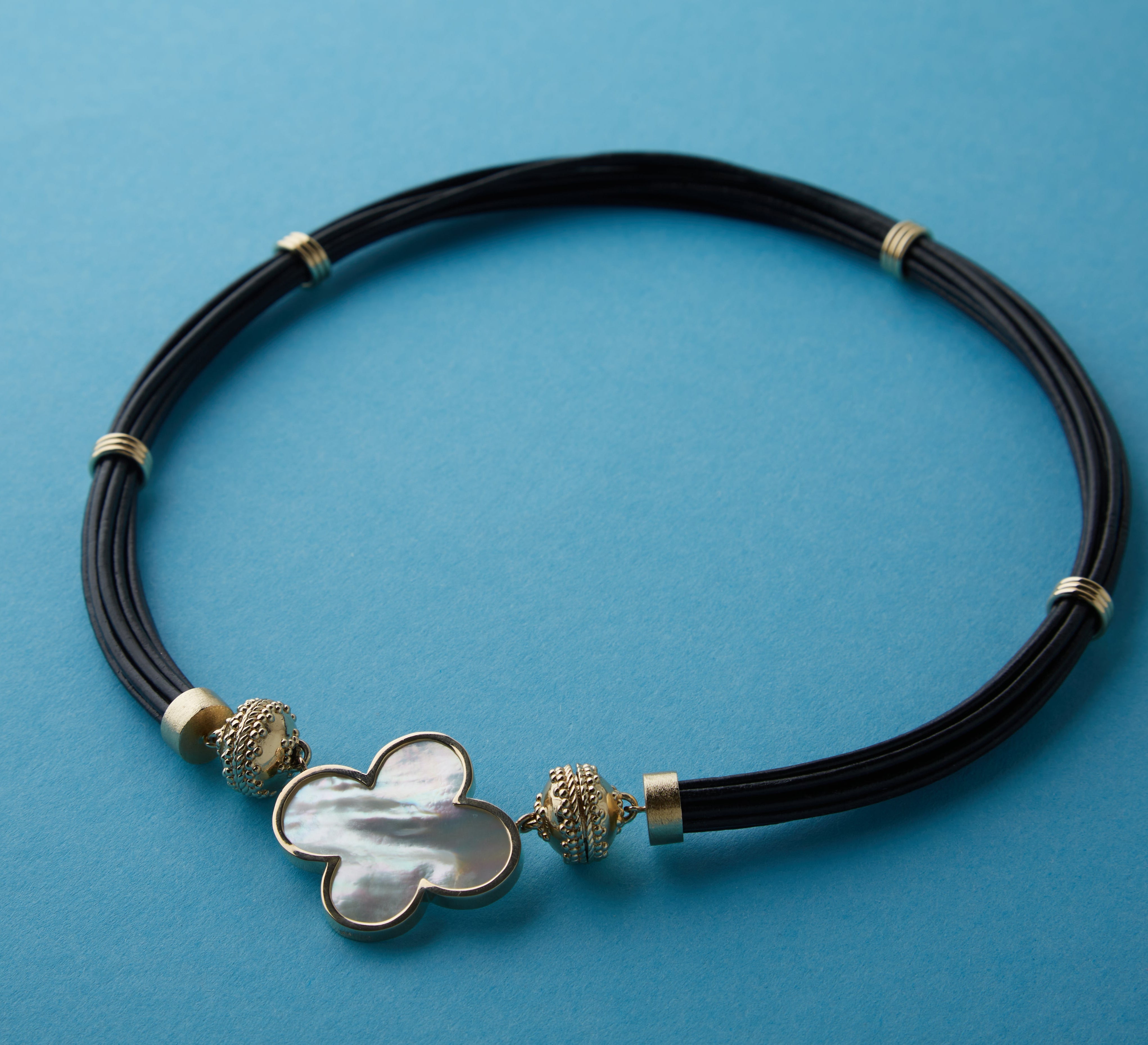 Aspen Leather Black Necklace – Clara Williams