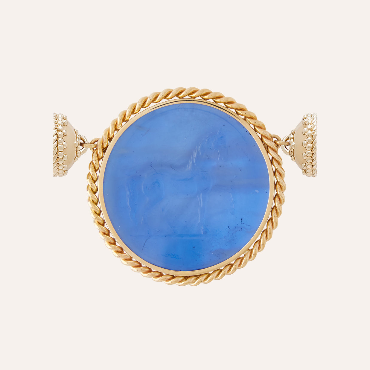 Signature Equine Royal Blue Italian Glass Centerpiece
