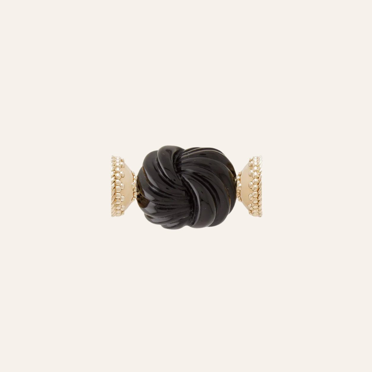 Mini Carved Knot Black Onyx Centerpiece