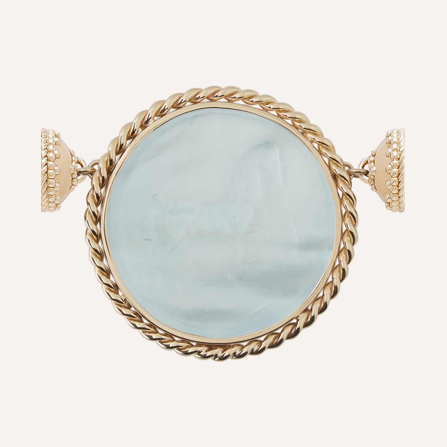 Signature Blue Topaz Equine Italian Glass Centerpiece
