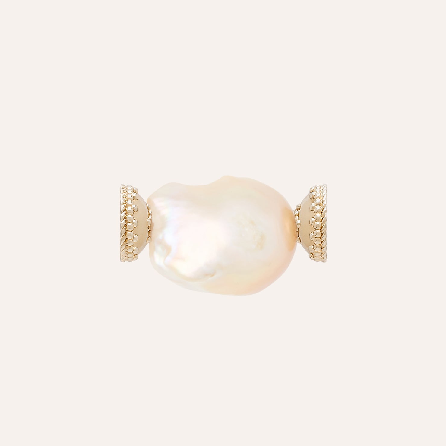 Large Freshwater Baroque Iridescent White Pearl Centerpiece