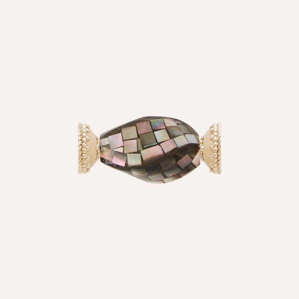 Twisted Gray Mosaic Centerpiece