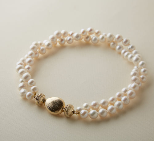 Classic Duet Pearl Double-Strand Necklace