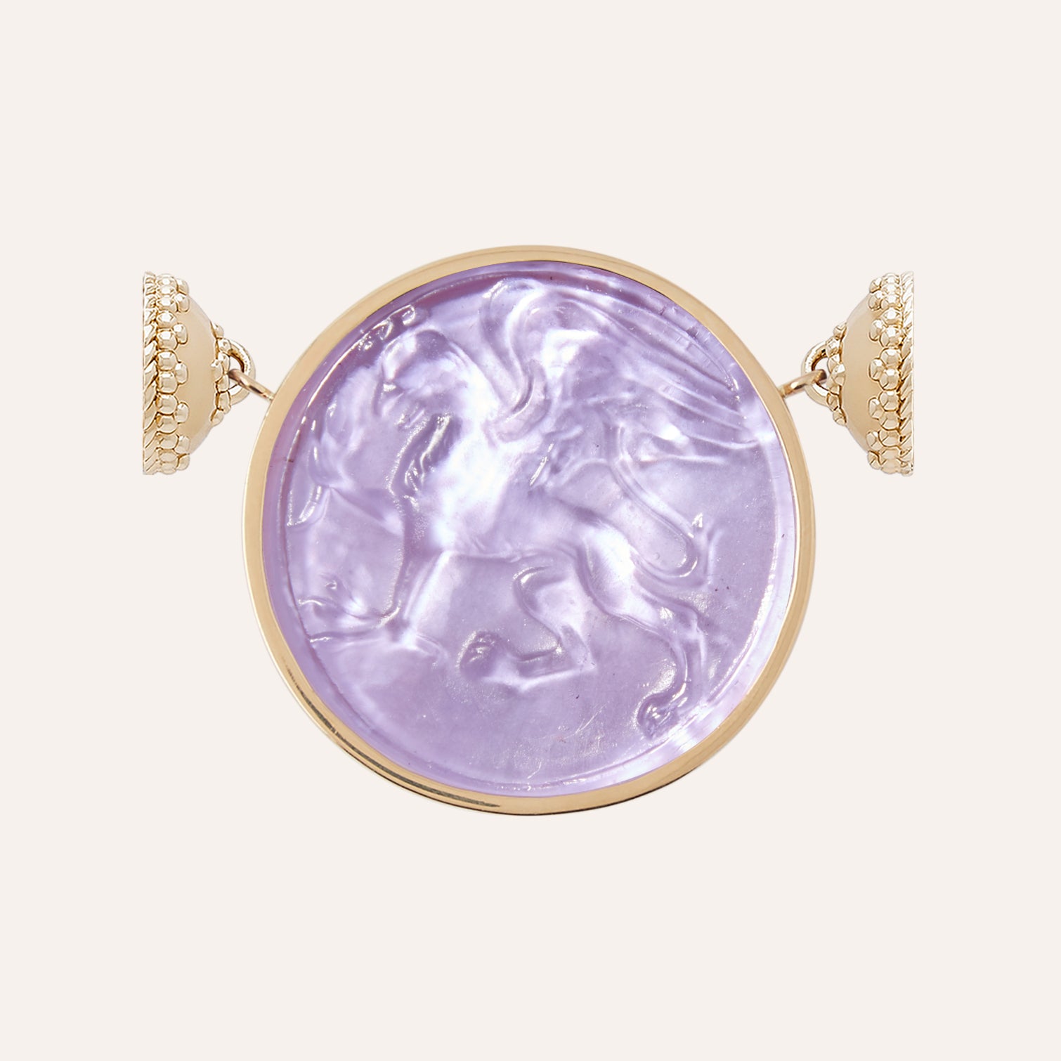 Classic Griffin Lavender Chiara Glass Centerpiece
