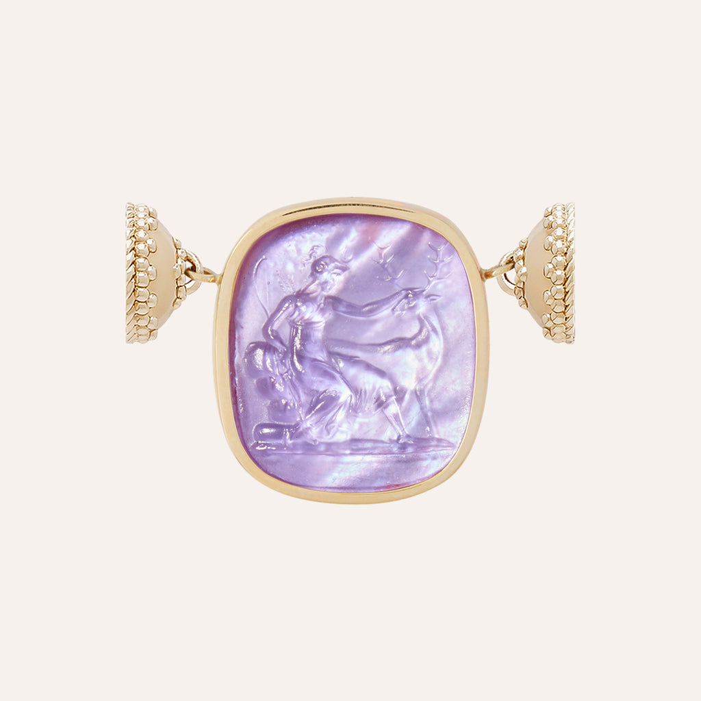 Classic Diana Lavender Chiara Glass Centerpiece