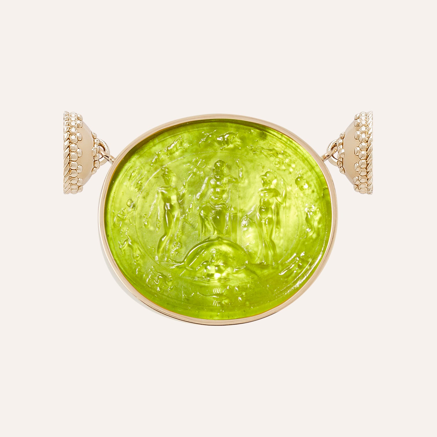 Classic Deity Fern Chiara Glass Centerpiece