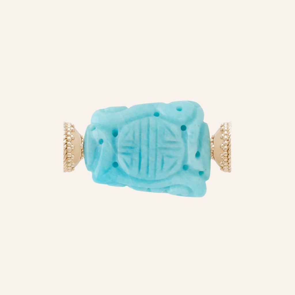 Medium Carved Amazonite Centerpiece