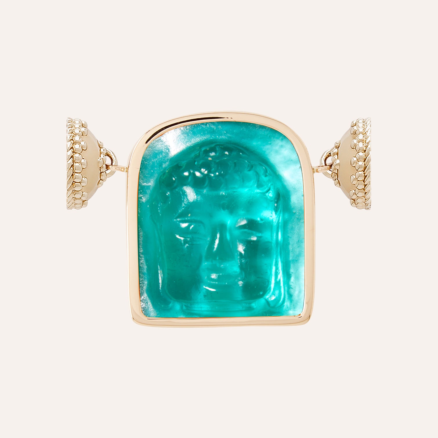 Classic Buddha Paraiba Chiara Glass Centerpiece