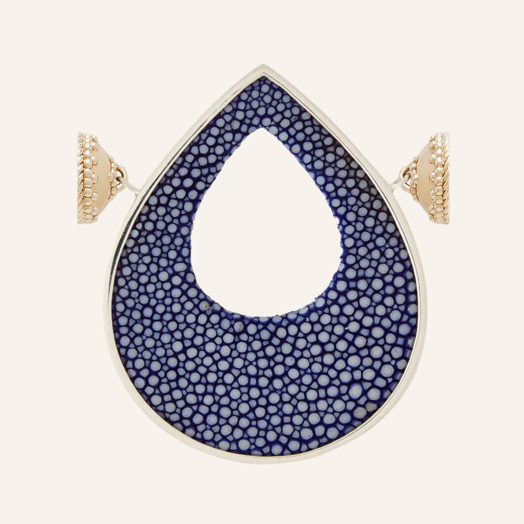 Large Royal Blue Stingray Teardrop Centerpiece