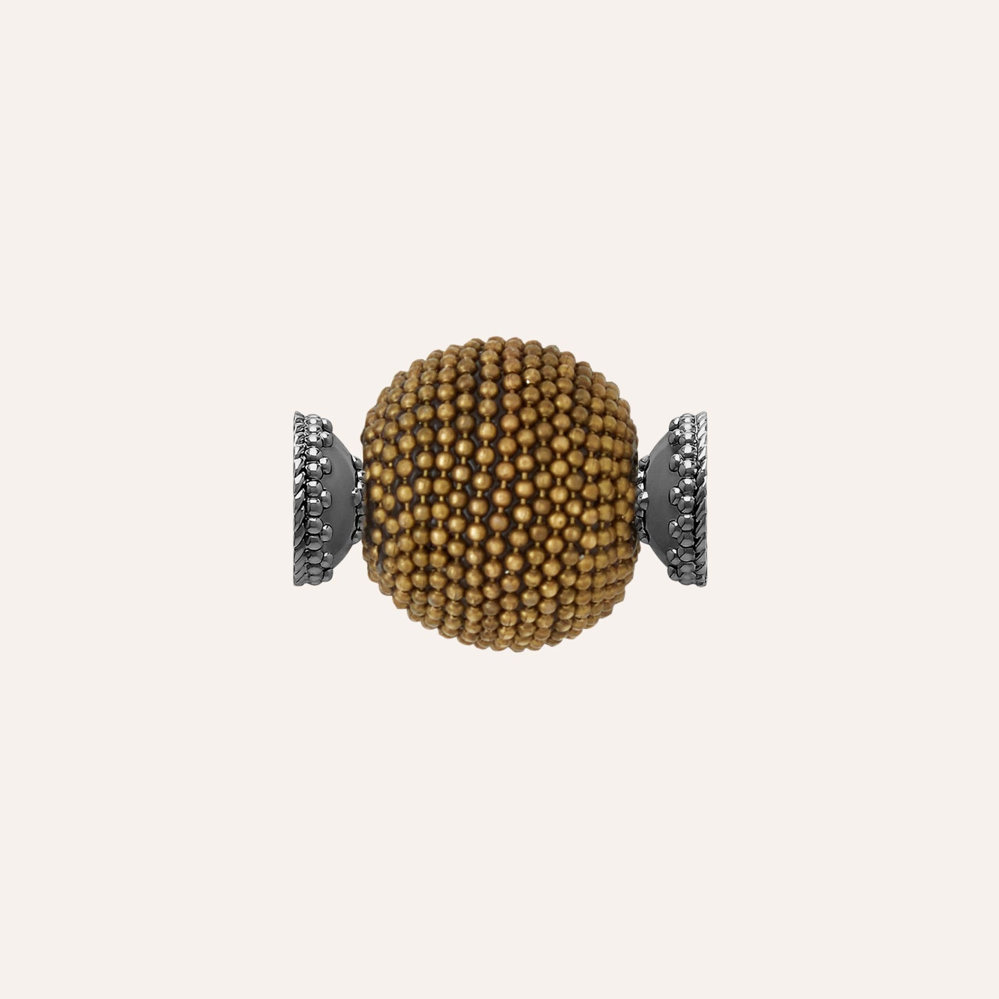 Caviar Bronze Bead 25mm Gunmetal Centerpiece