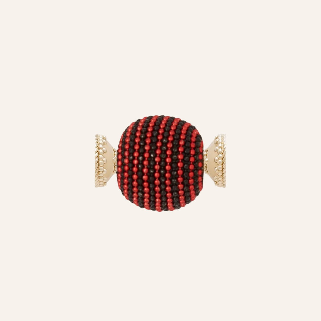 Caviar Red & Black Bead 25mm Centerpiece