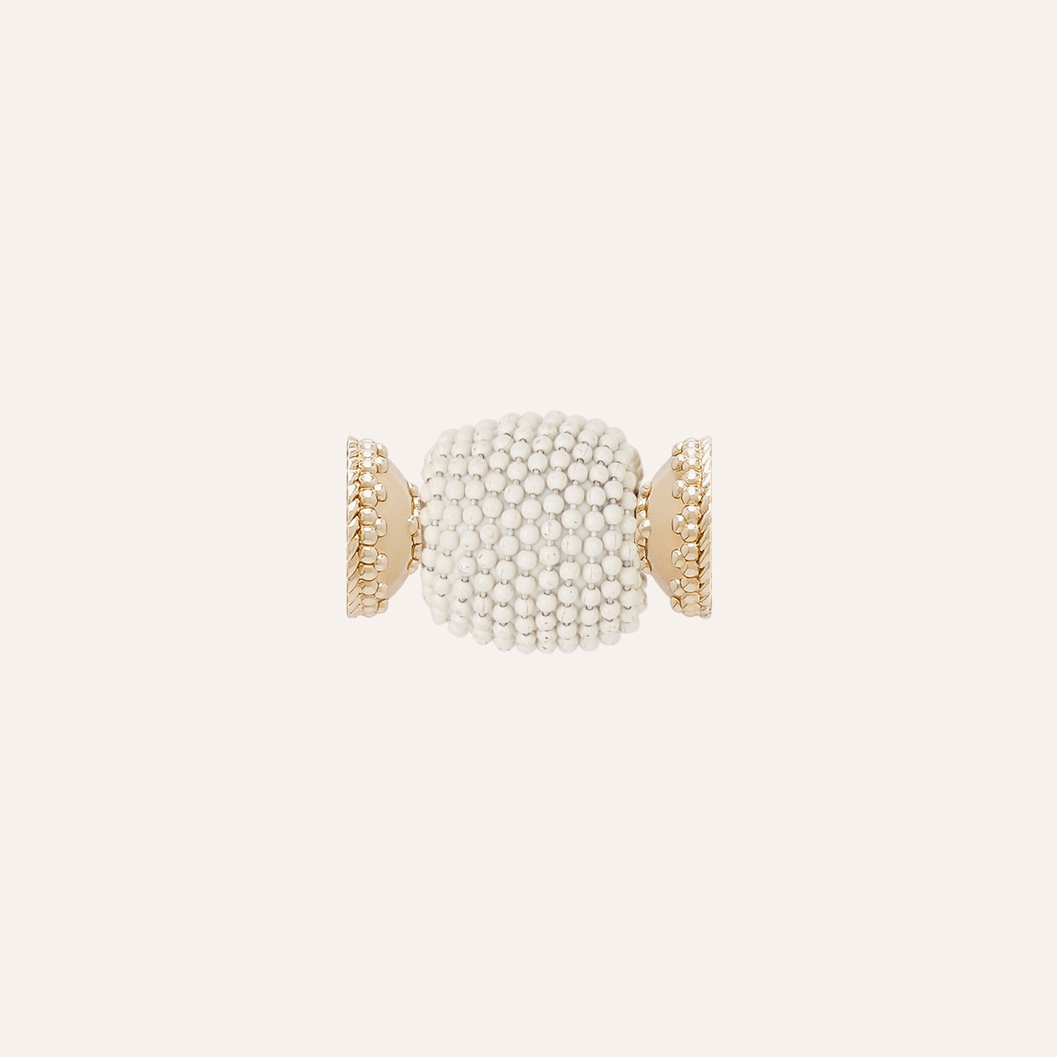 Caviar Cream Bead 18mm Centerpiece