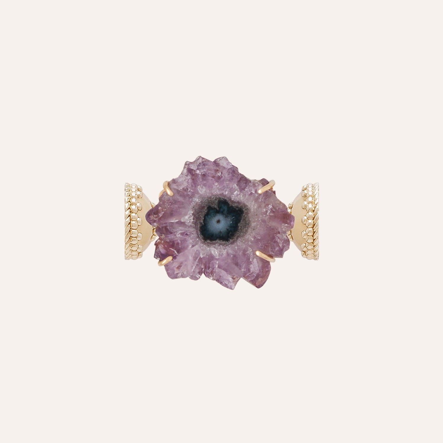 Extra Small Amethyst Stalactite Slice Centerpiece