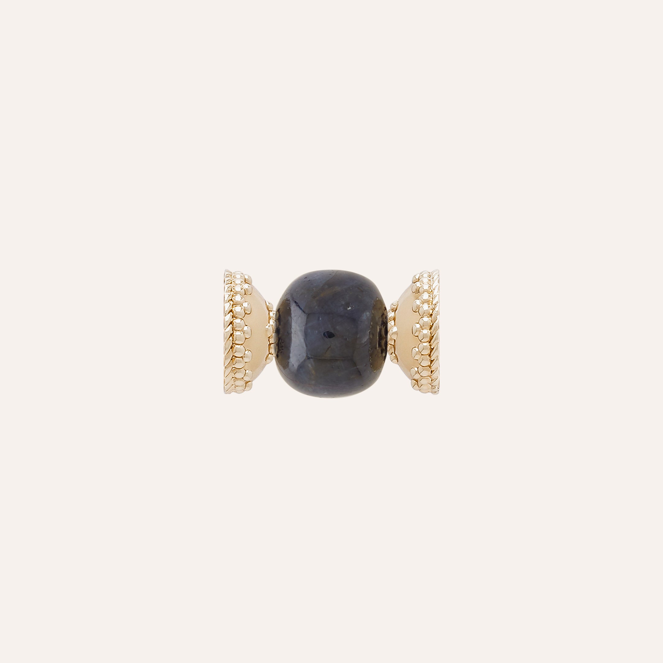 Small Dark Blue Sapphire Rondelle Centerpiece
