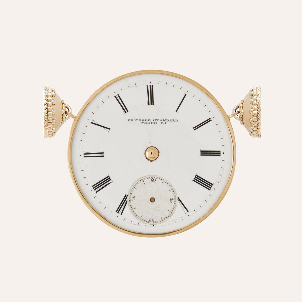 Large White Watch Dial Centerpiece