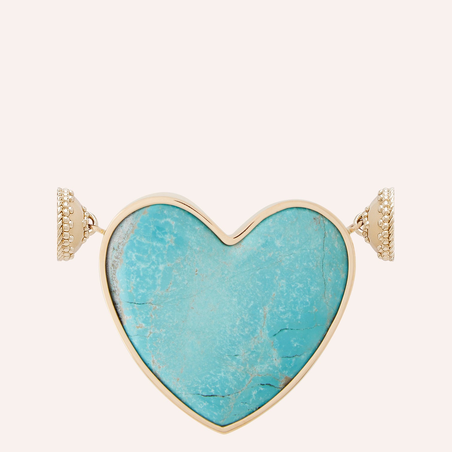 Turquoise Heart Centerpiece