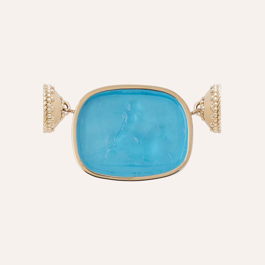 Classic Mythic Rider Capri Blue Chiara Glass