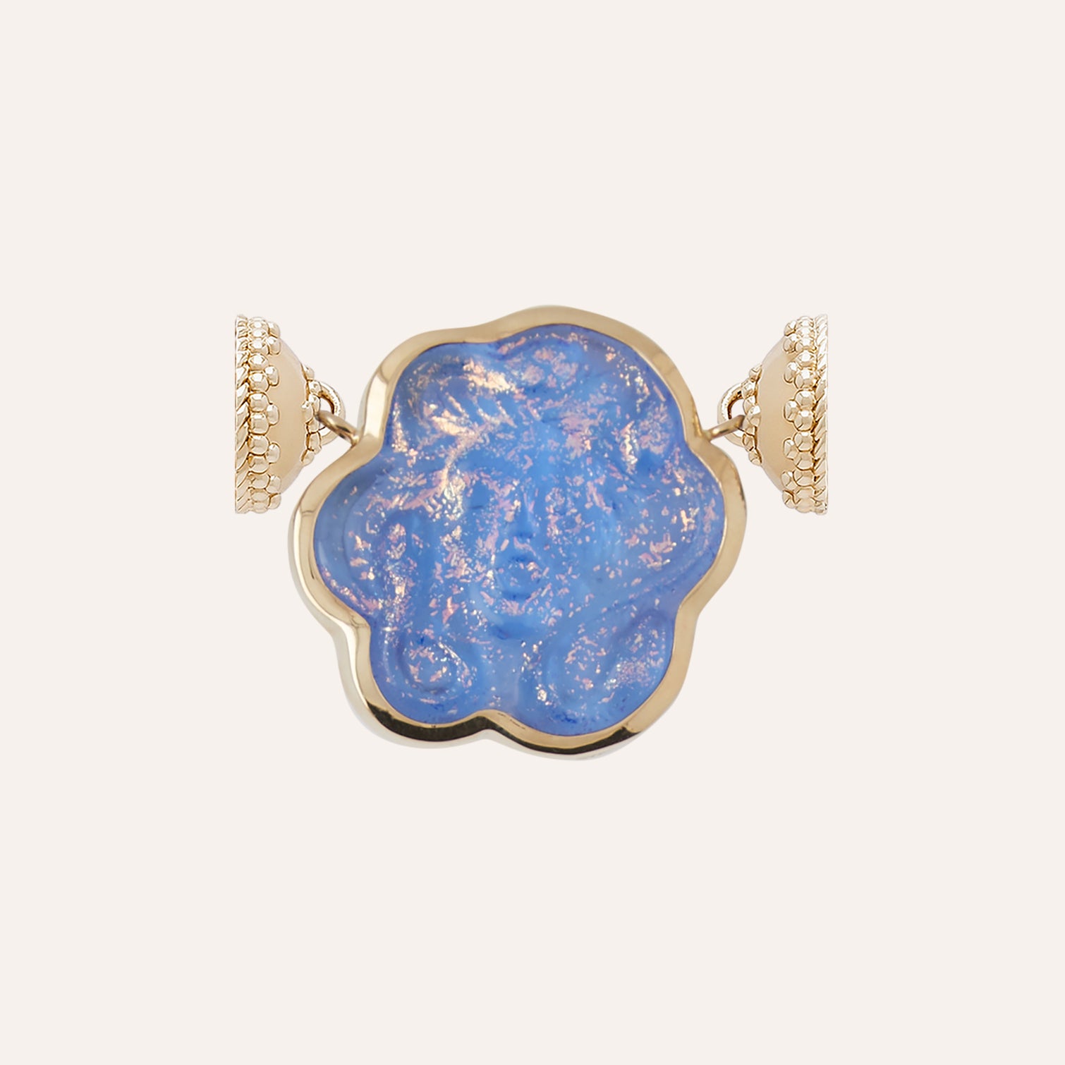 Classic Medusa Iridescent Royal Blue Chiara Glass